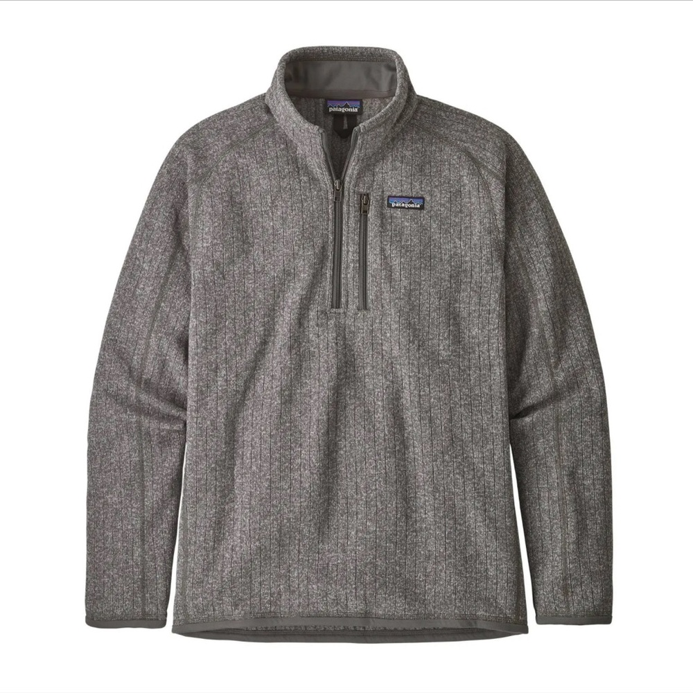 Men's Better Sweater 1/4-Zip Fleece Heather Gray size M